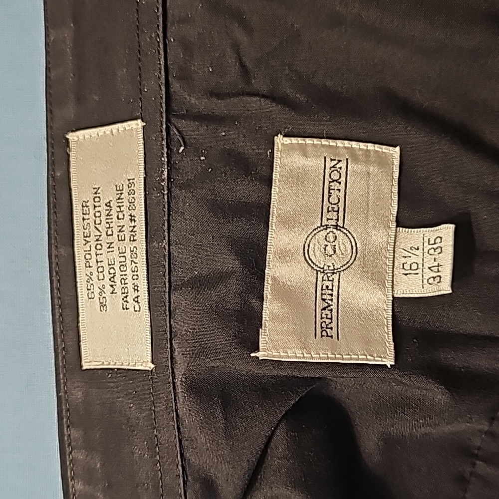 Black, Premier Collection man's XL shirt